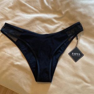 black bikini bottoms